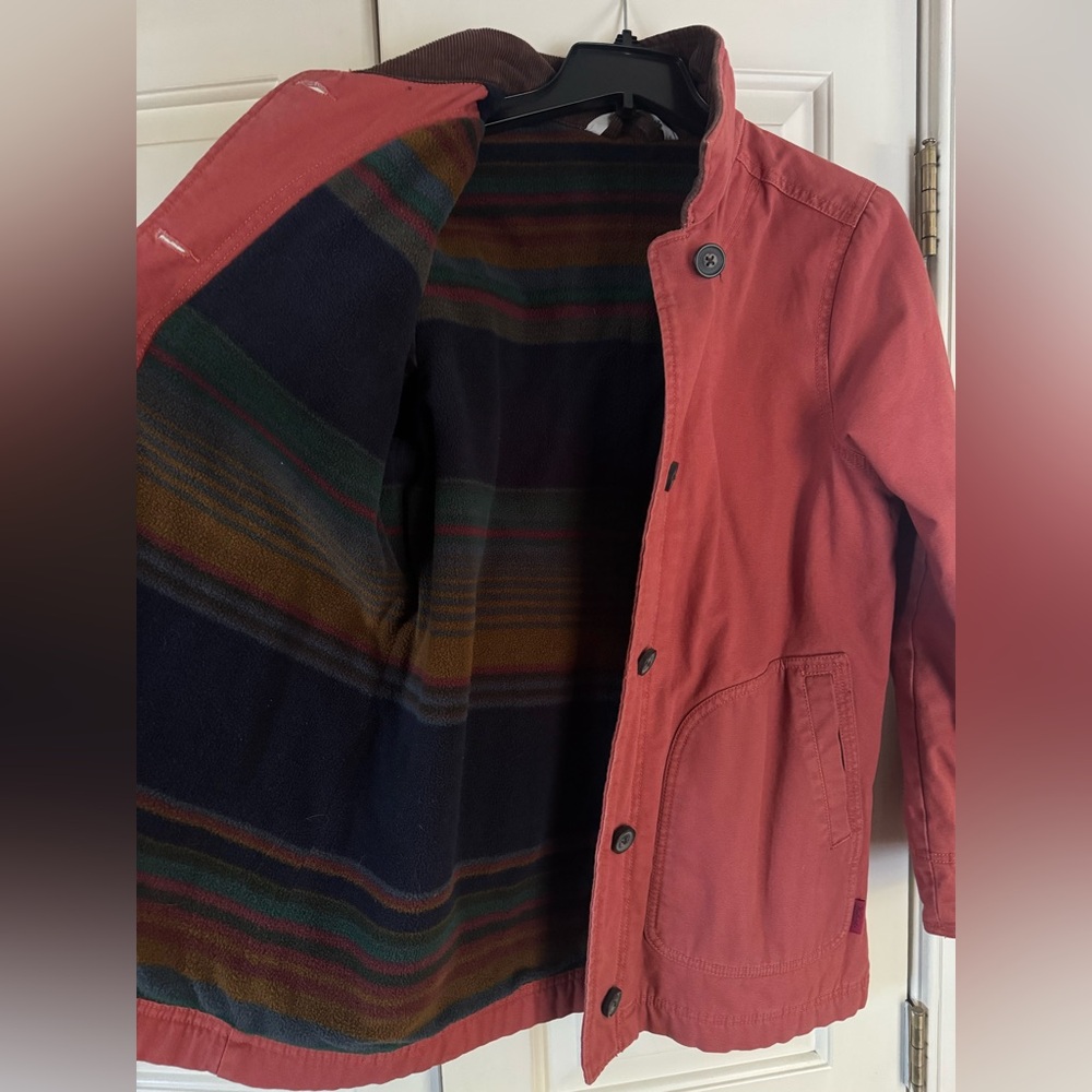Woolrich Dorrington Barn Jacket with Multicolor Fleece Lining